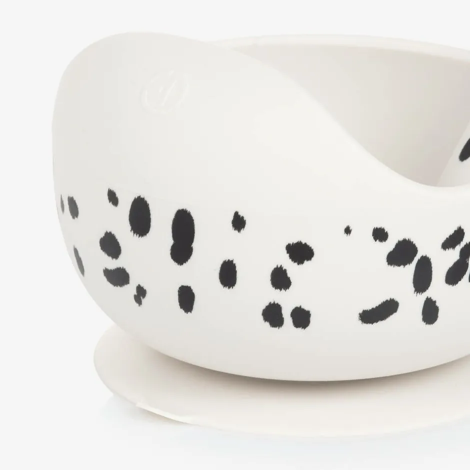 Elodie Dalmatian Print Feeding Bowl & Spoon Set Hot