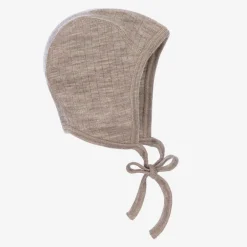 Joha Dark Beige Merino Wool Bonnet Hot