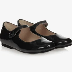 Manuela de Juan Dark Grey Patent Leather Shoes Sale