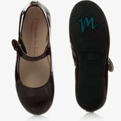 Manuela de Juan Dark Red Patent Leather Shoes Hot