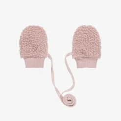 Jamiks Dusky Pink Bouclé Mittens Online