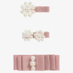 Milledeux Dusky Pink Hair Clips (3 Pack)