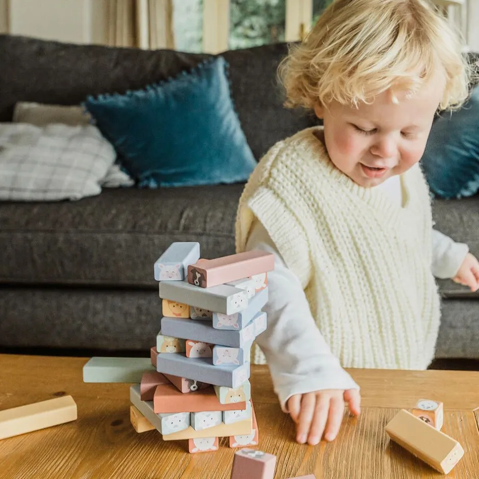 Orange Tree Toys Farmyard Animals Tumbling Tower Game Online