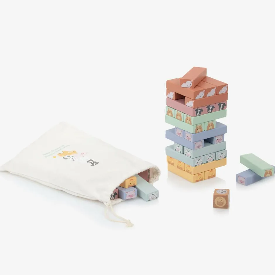 Orange Tree Toys Farmyard Animals Tumbling Tower Game Online