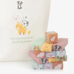 Orange Tree Toys Farmyard Animals Tumbling Tower Game Online