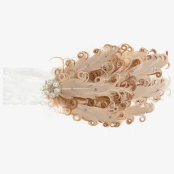 Cute Cute Feather & Pearl Headband Hot