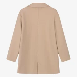 MSGM Girls Beige & Pink Viscose Coat Clearance