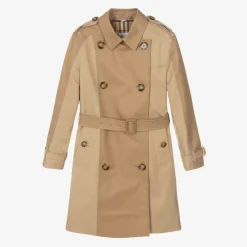 Burberry Girls Beige Anais Trench Coat