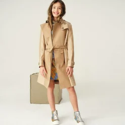 Burberry Girls Beige Anais Trench Coat