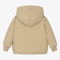 Burberry Girls Beige Check Reversible Down Jacket Hot