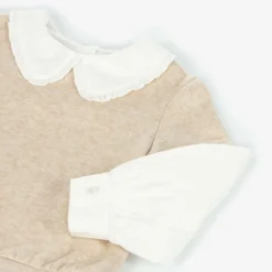 Lapin House Girls Beige Cotton Layered Sweatshirt Sale