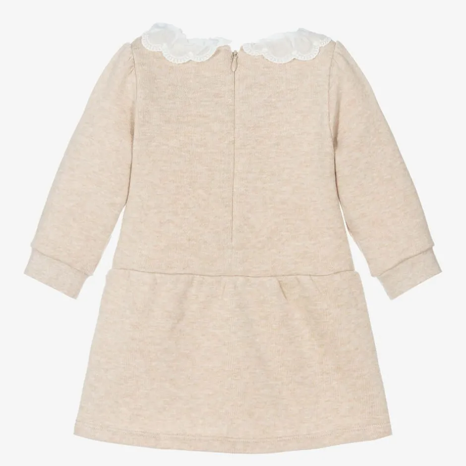 Chloé Girls Beige Cotton Sweatshirt Dress Best