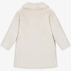 Paz Rodríguez Girls Beige Faux Fur Coat Best
