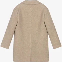 Mayoral Girls Beige Felted Coat Outlet