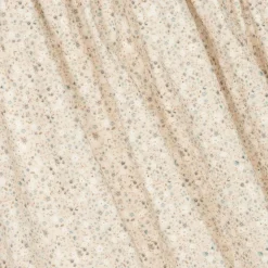 Paloma de la O Girls Beige Floral Print Cotton Dress New