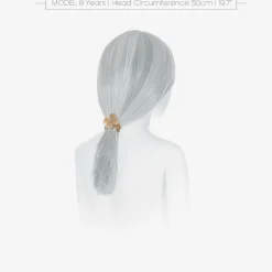 David Charles Girls Beige Flower Hair Elastic (4cm) Online