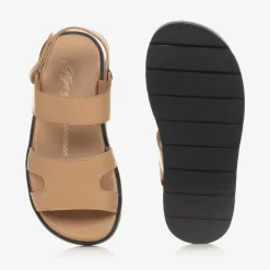 Age of Innocence Girls Beige Leather Sandals Sale