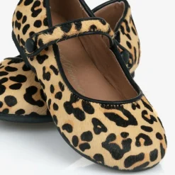 Age of Innocence Girls Beige Leopard Print Bar Shoes Online