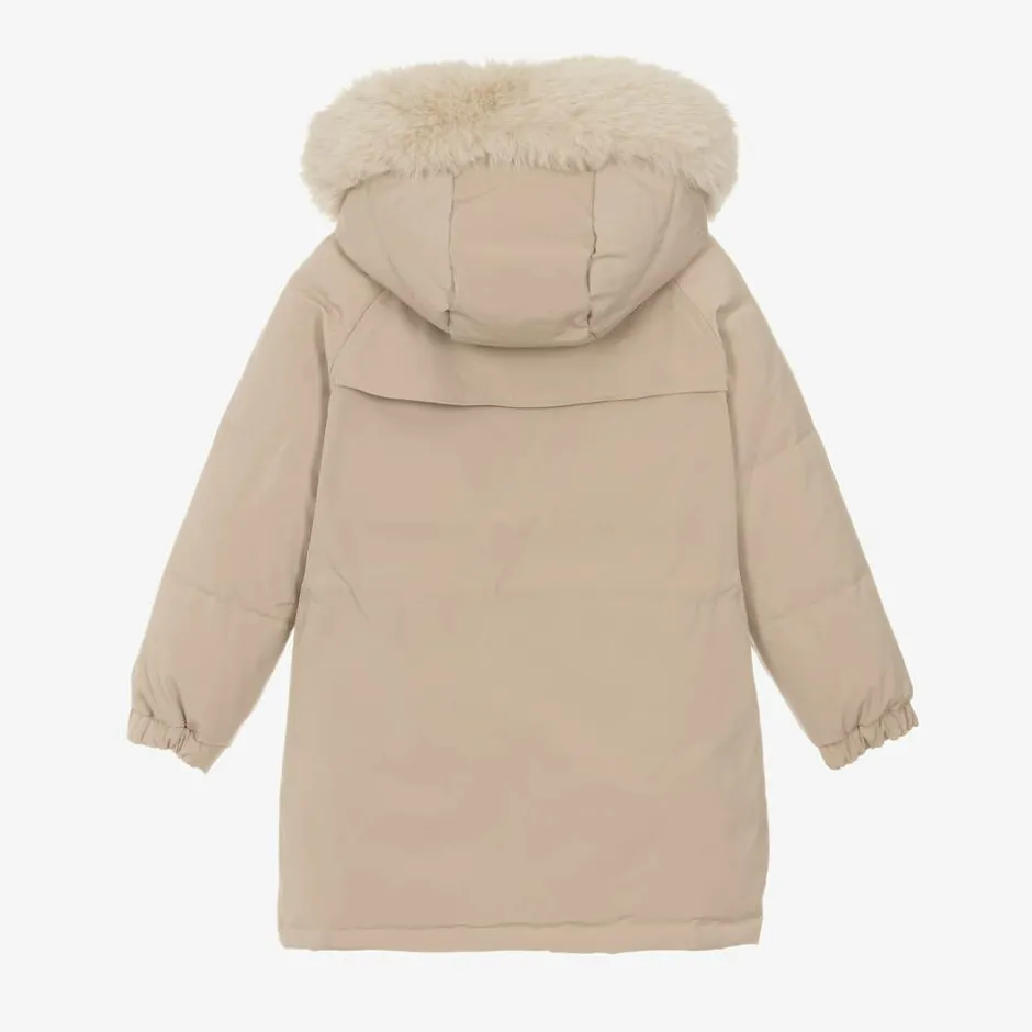 Mayoral Girls Beige Padded Coat Hot