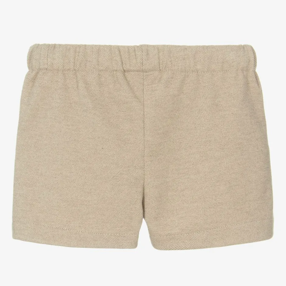 Mayoral Girls Beige Pleated Shorts Outlet