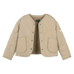 Emporio Armani Girls Beige Quilted Jacket