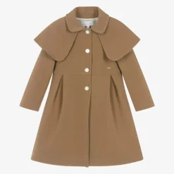 Patachou Girls Beige Shawl Collar Coat Clearance
