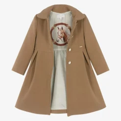 Patachou Girls Beige Shawl Collar Coat Clearance