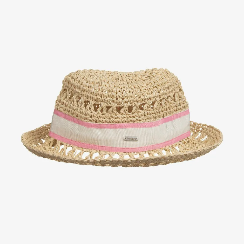 Patachou Girls Beige Straw Hat Sale