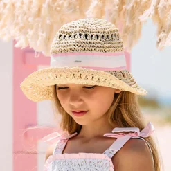 Patachou Girls Beige Straw Hat Sale