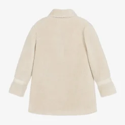 Mayoral Girls Beige Teddy Fleece Coat