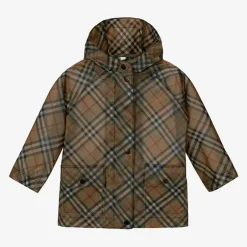 Burberry Girls Beige Vintage Check Raincoat Best