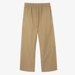Burberry Girls Beige Wide Leg Twill Trousers Best
