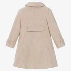 Patachou Girls Beige Woven Coat New