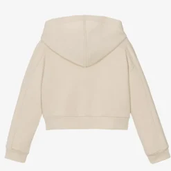 Mayoral Girls Beige Zip-Up Hoodie Outlet