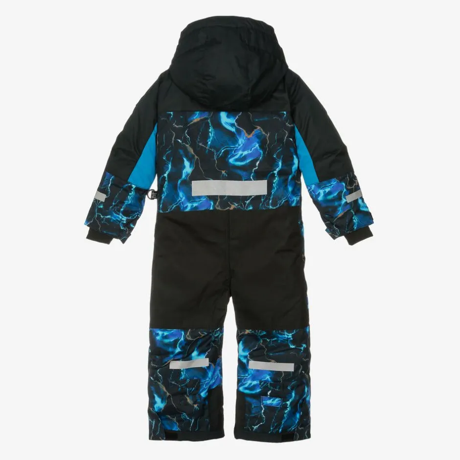 Deux par Deux Girls Black & Blue Storm Snowsuit Set Best