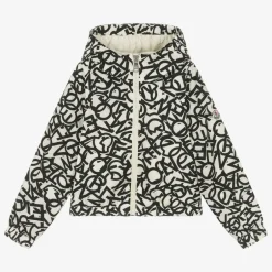 Moncler Enfant Girls Black & Ivory Maisha Jacket Sale