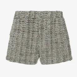 Fun amp; Fun Girls Black & Ivory Tweed Shorts Clearance