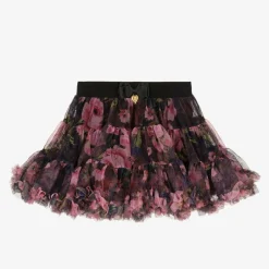 Angels Face Girls & Pink Rose Tulle Tutu Skirt Black Sale