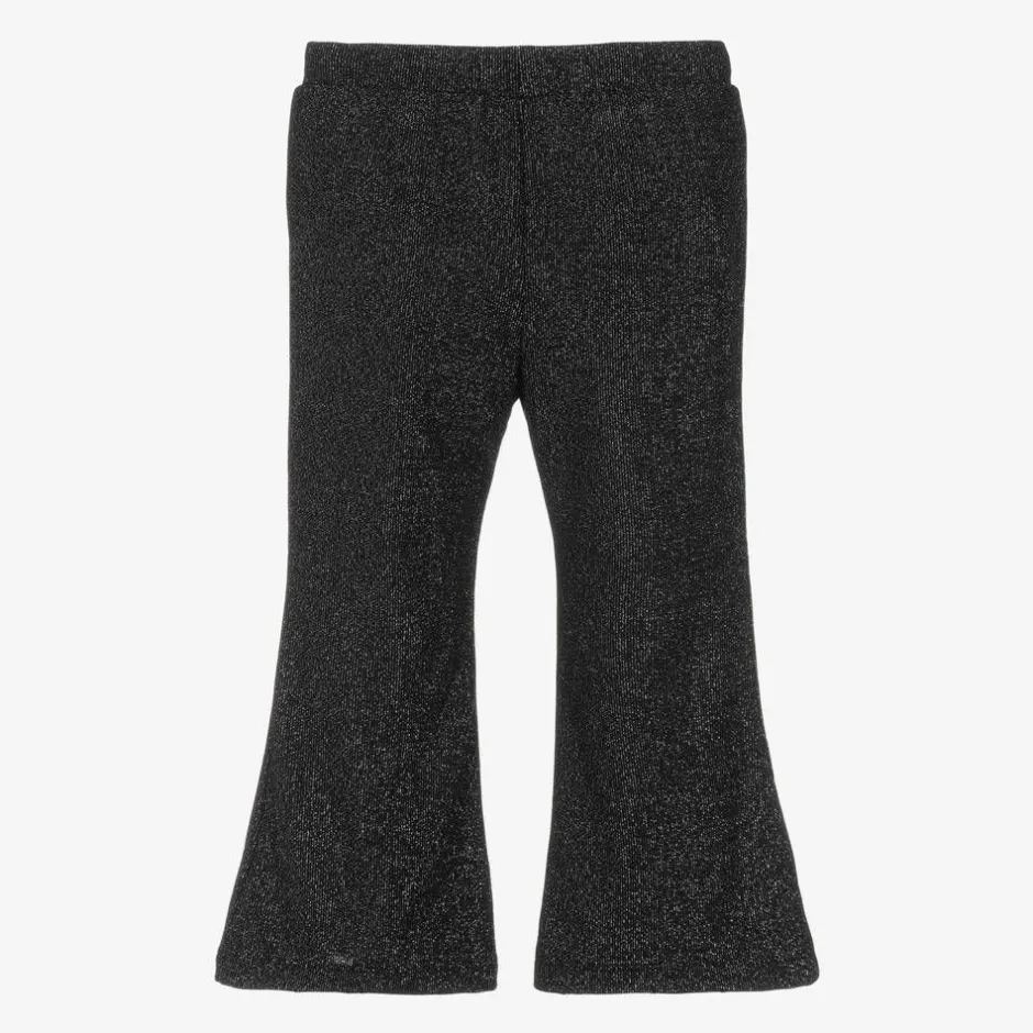 NAME IT Girls Black & Silver Shimmer Trousers Best