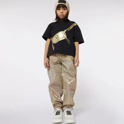 MARC JACOBS Girls Black Bag Print Cotton T-Shirt New