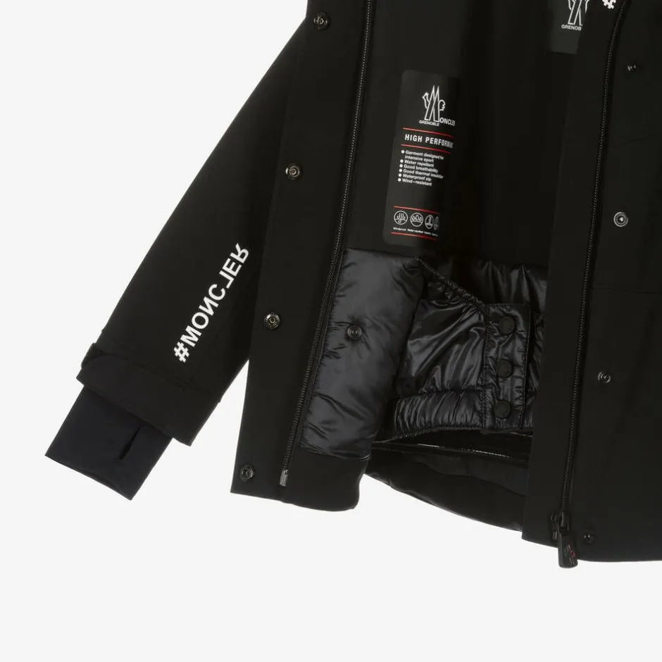 Moncler Enfant Girls Black Corserey Ski Jacket Best