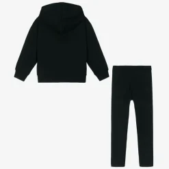 Calvin Klein Girls Black Cotton Hoodie & Leggings Set Hot