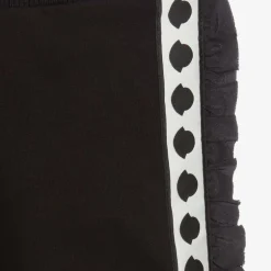 Moncler Enfant Girls Black Cotton Joggers Discount
