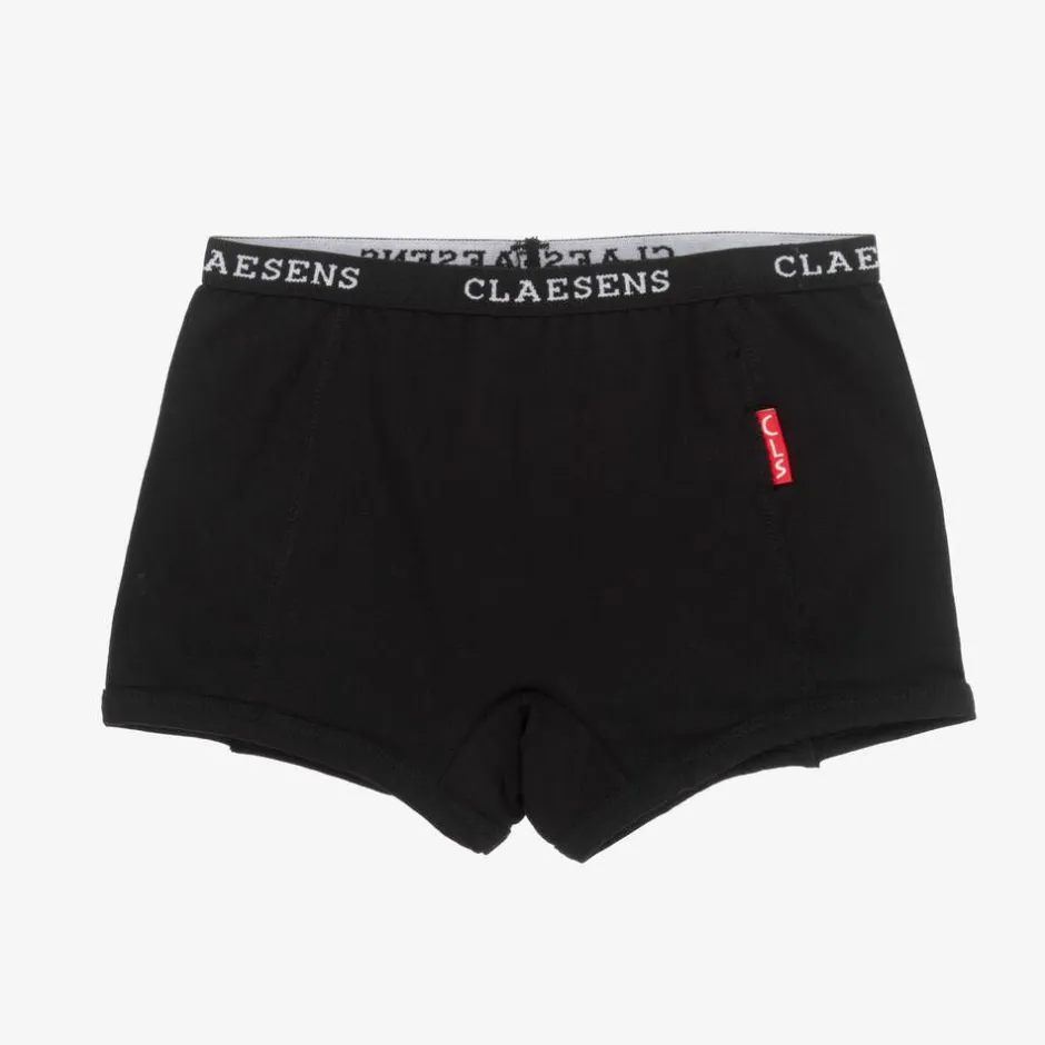 Claesens Girls Black Cotton Knickers (2 Pack) Best