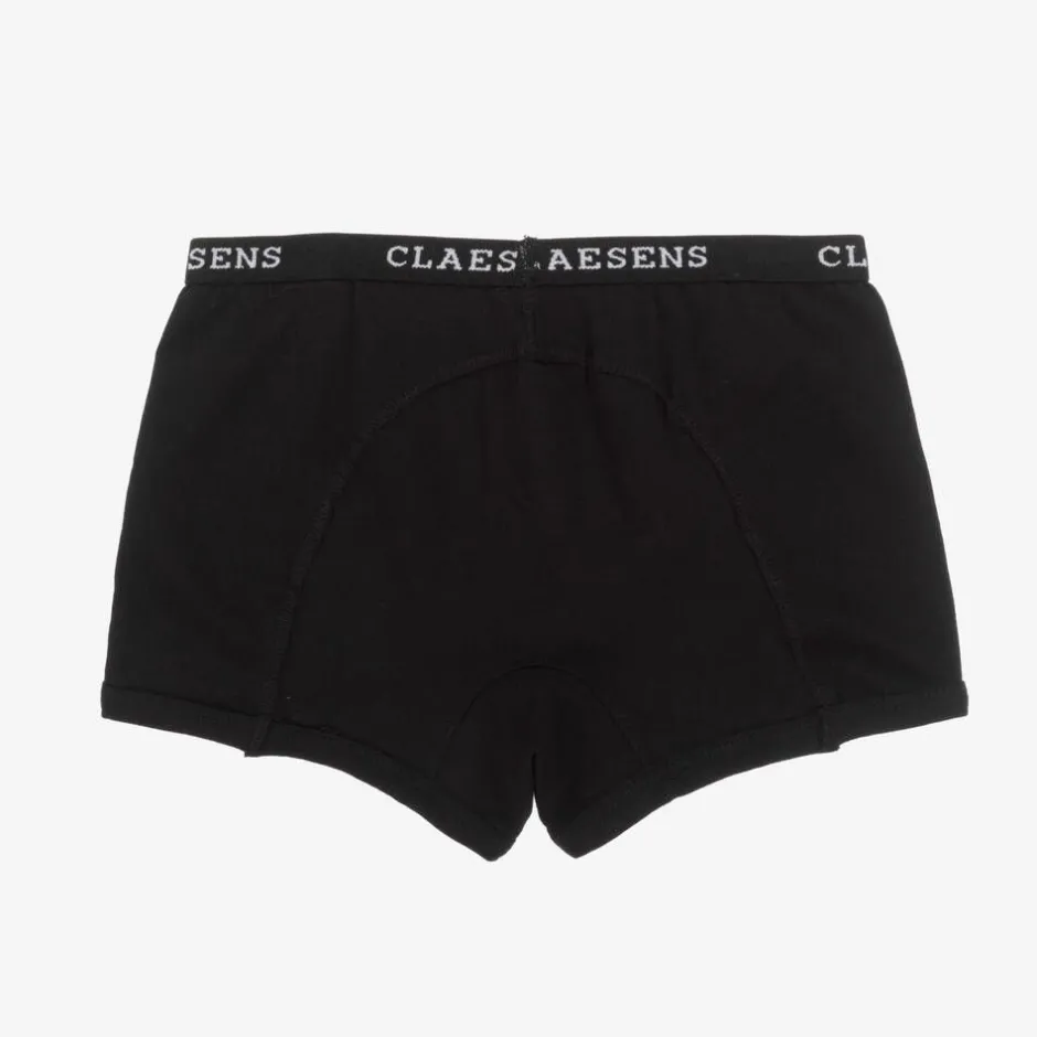 Claesens Girls Black Cotton Knickers (2 Pack) Best