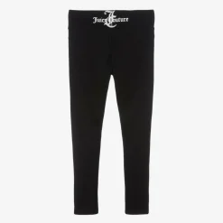 Juicy Couture Girls Black Cotton Leggings Online