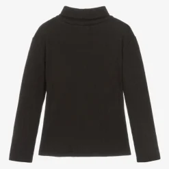 Joyday Girls Black Cotton Roll Neck Top Outlet