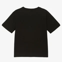 Stella McCartney Kids Girls Black Cotton Star Logo T-Shirt Best