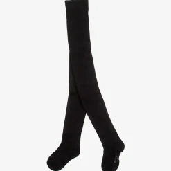 Falke Girls Black Cotton Tights Clearance