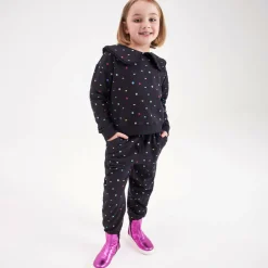 Joyday Girls Black Cotton Tracksuit Sale
